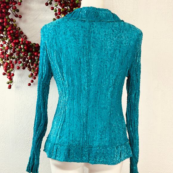 Y2K Fantazia crinkle Shacket size medium NWT size med - Picture 3 of 6